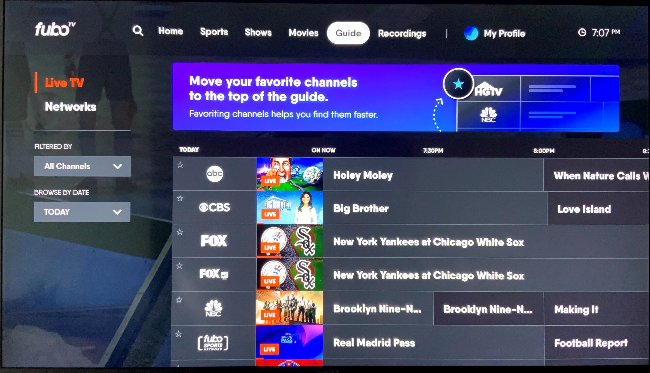 How to activate fubo on my big tv